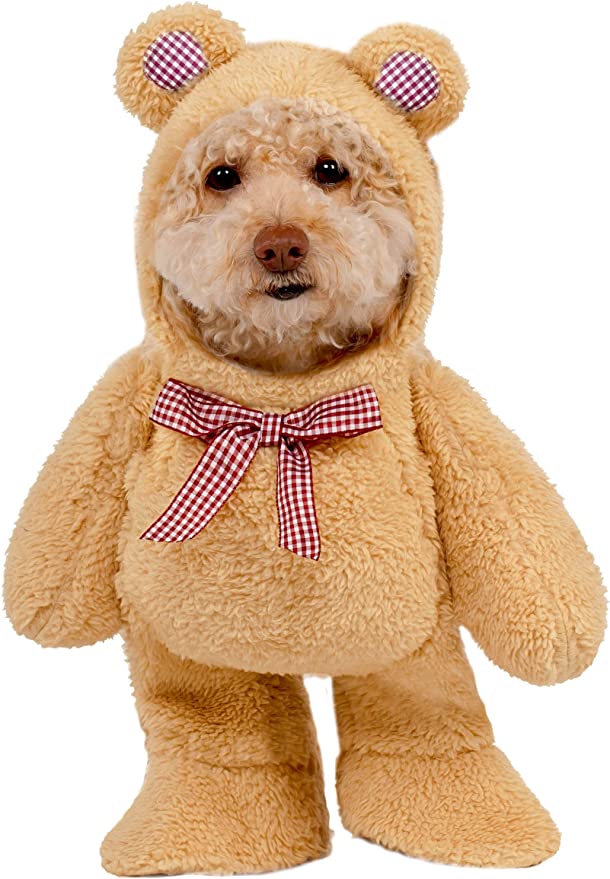 Walking teddy bear dog costume