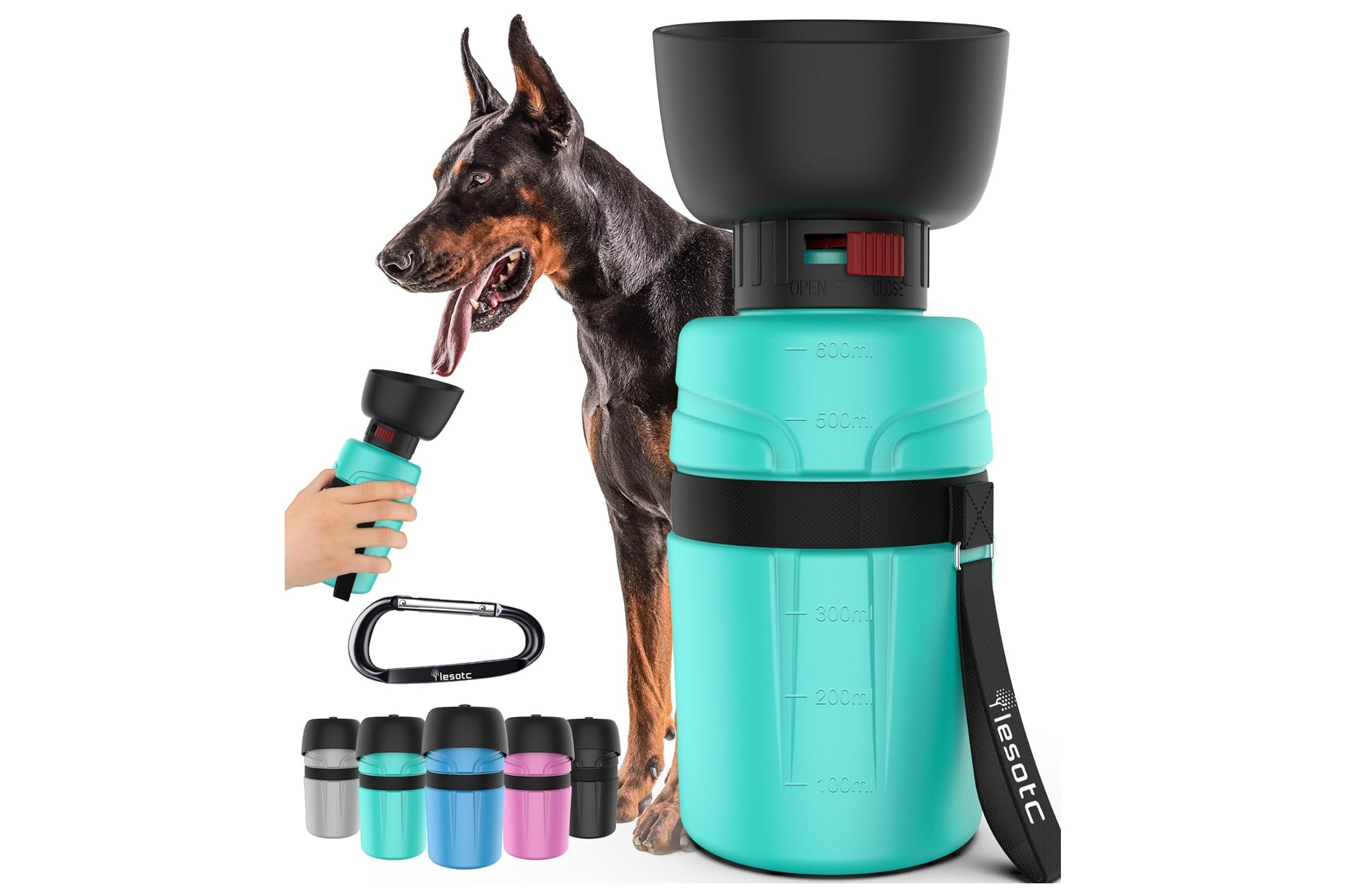 lesotc dog water bottle