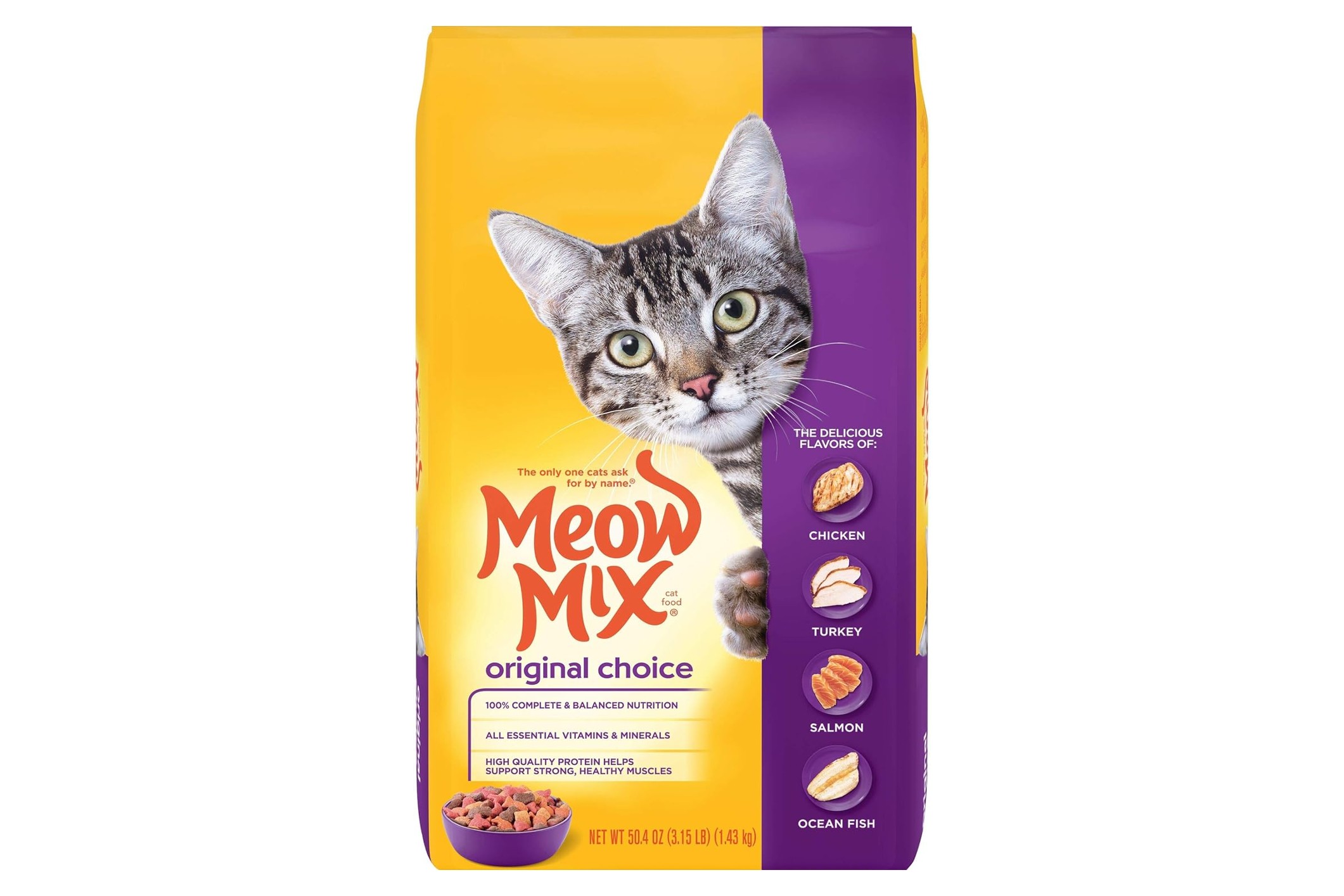 meow mix dry cat food