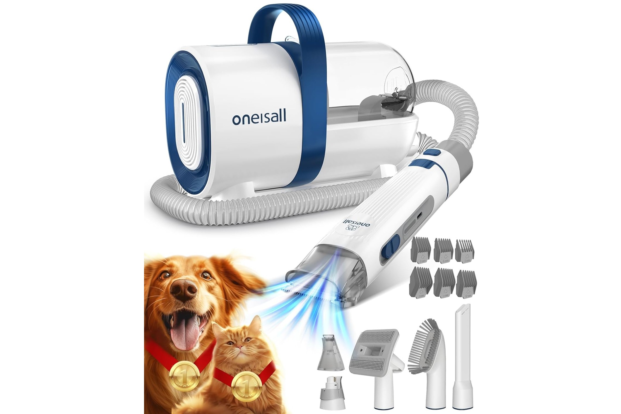 oneisall pet grooming vacuum